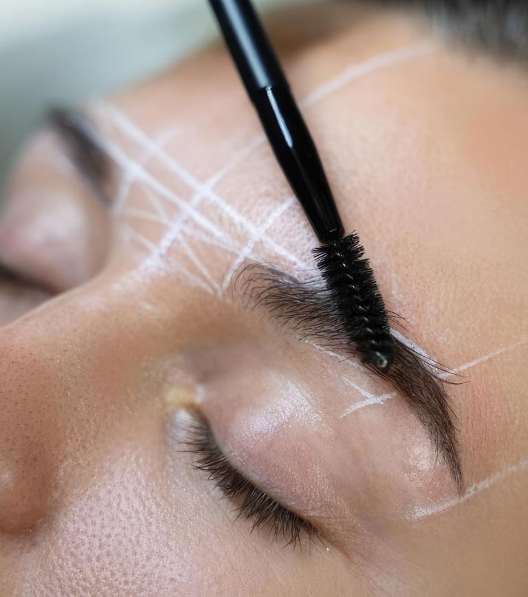 Professional brow shaping and eyebrow grooming services in Chennai
