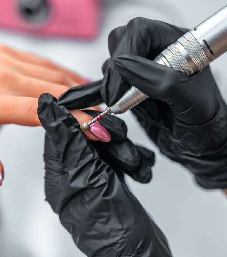 Nail repair and refill service to maintain beautiful nail extensions