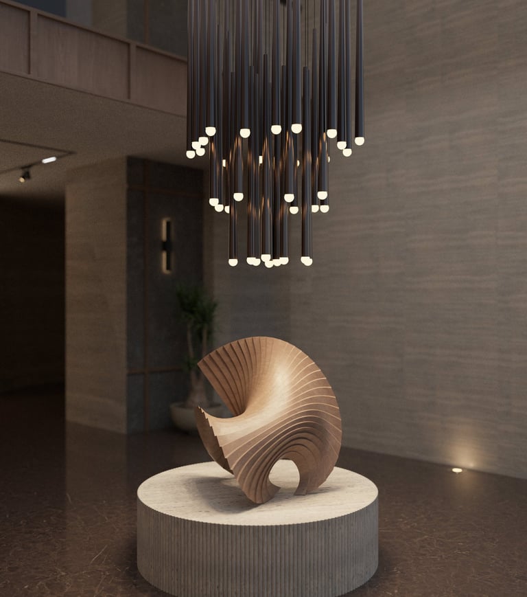 Luxury entryway designed by Moori Interiors