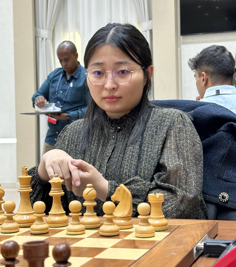 6th Sharjah Masters: Ju Wenjun wins Vidit in round 2, shares lead with Pragg