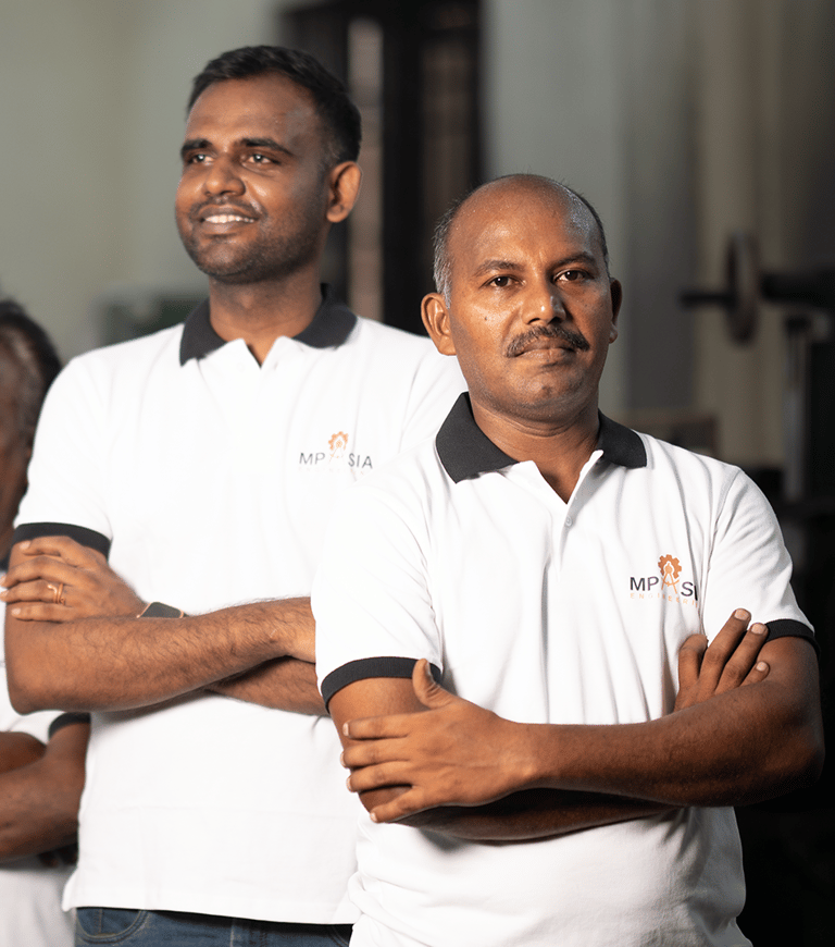 MP Asia Engineering Team standing with hands crossed