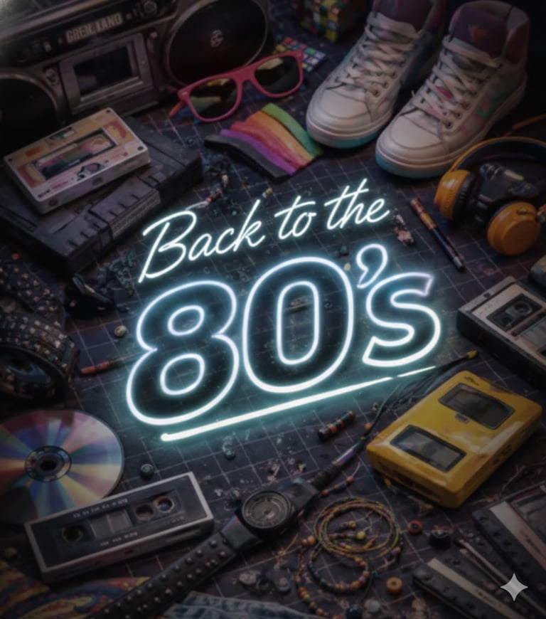 Creaciones hechas a mano con temática ochentera