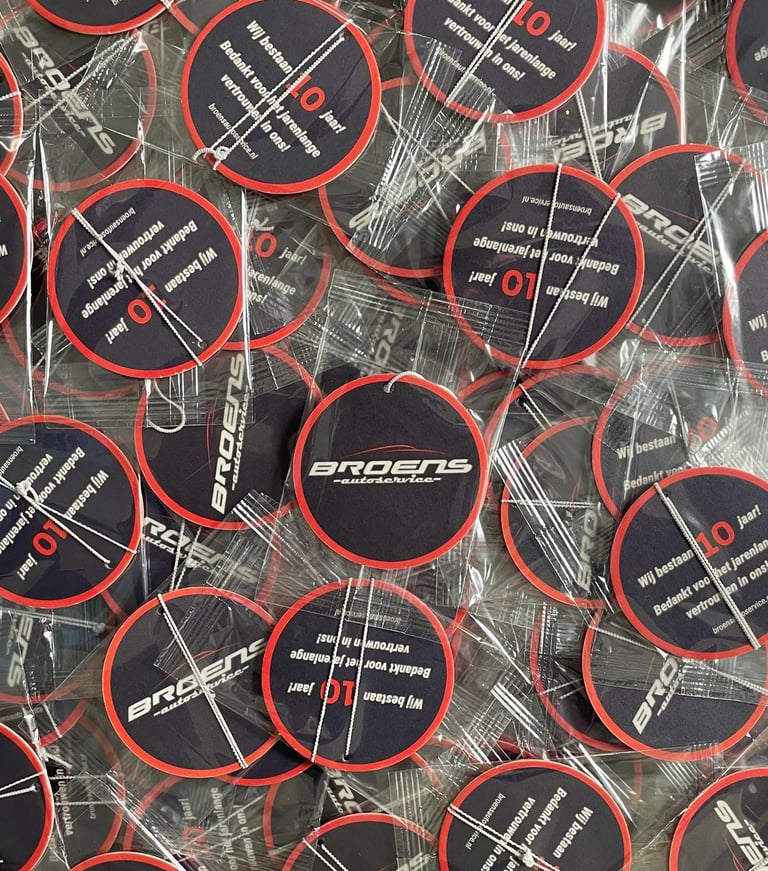 bedrukte auto-geurhangers