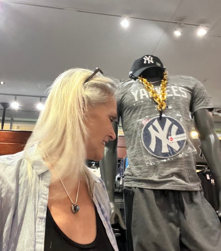 Shannon Falk at Yankee Stadium New York