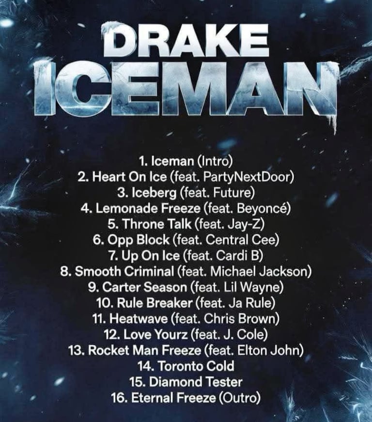 tracklist iceman drake
