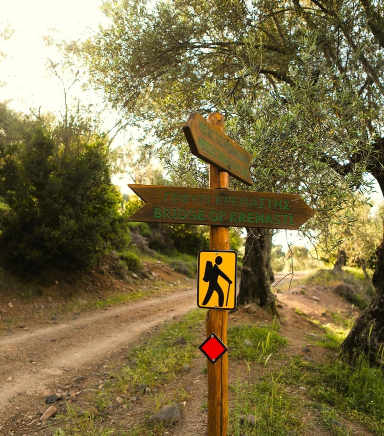 Randonnée sur l'île grecque de Lesbos