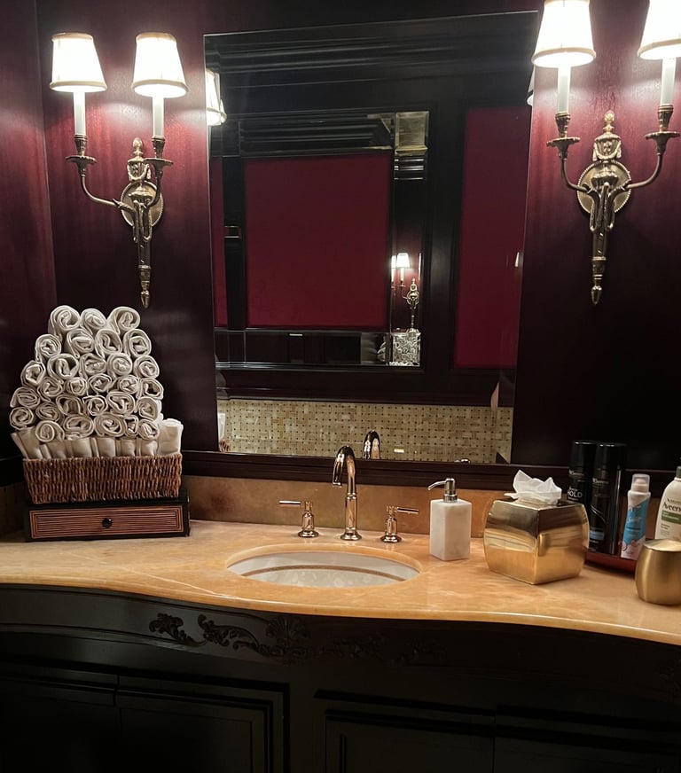 A Casino Bathroom and Sink