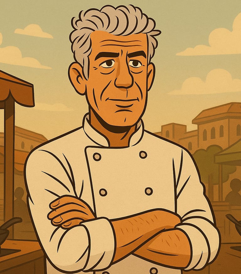 a cartoon character of a chef 