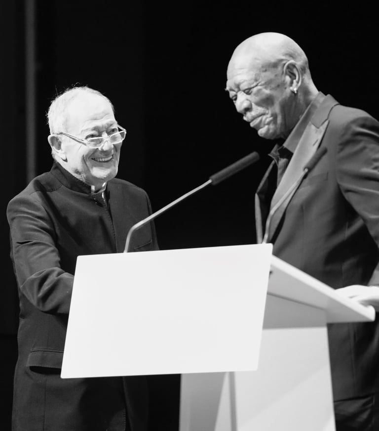 Morgan Freeman & Benoit Allemane