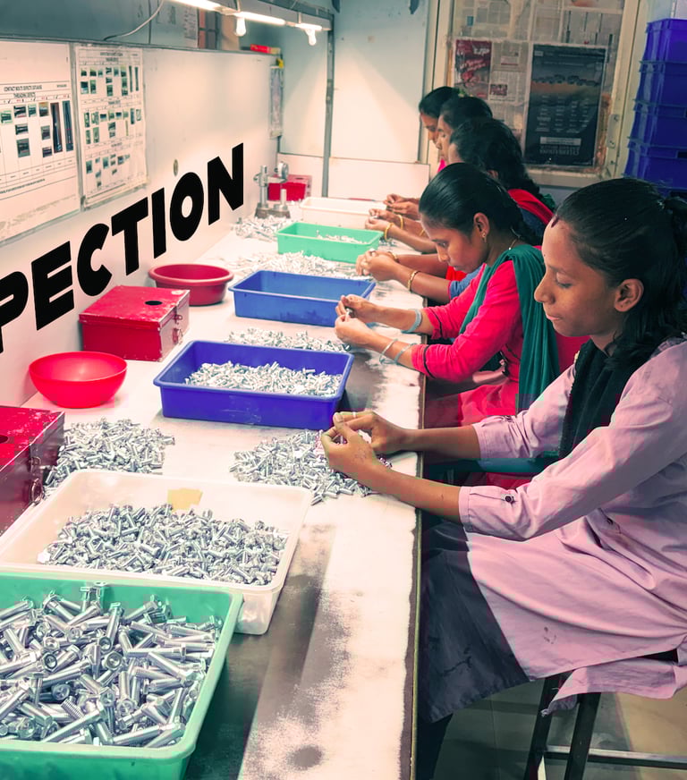 SS Fasteners - Inspection Room