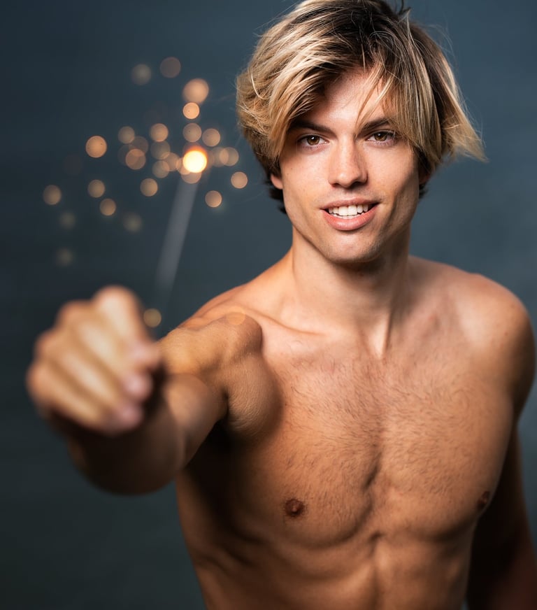 Portrait masculin en studio – Jérémy Kieran photographe