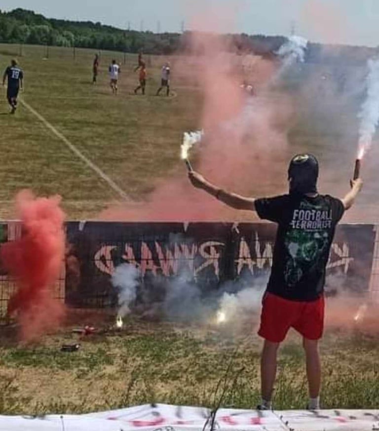 oprawa meczowa pirotechniczna pirofolia lechia gdańsk race morskie mecz