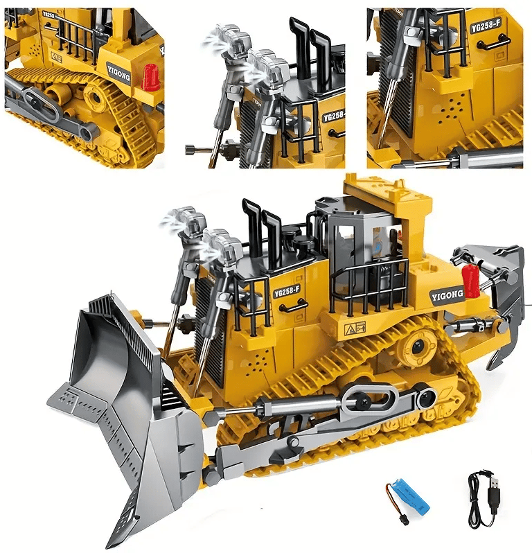 juguete bulldozer (maquina de construcción)