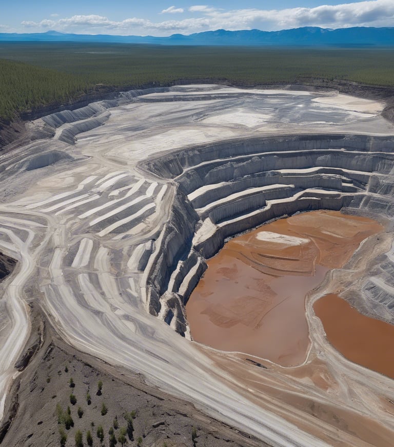 Open-cut mine site