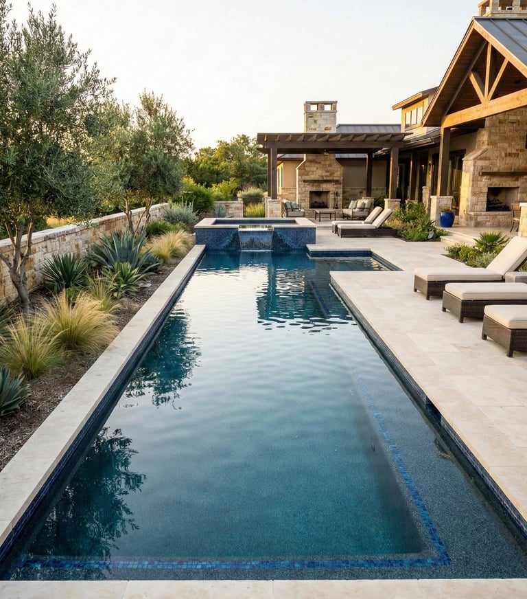 Clear swimming pool after pool pump repair service in Round Rock Texas