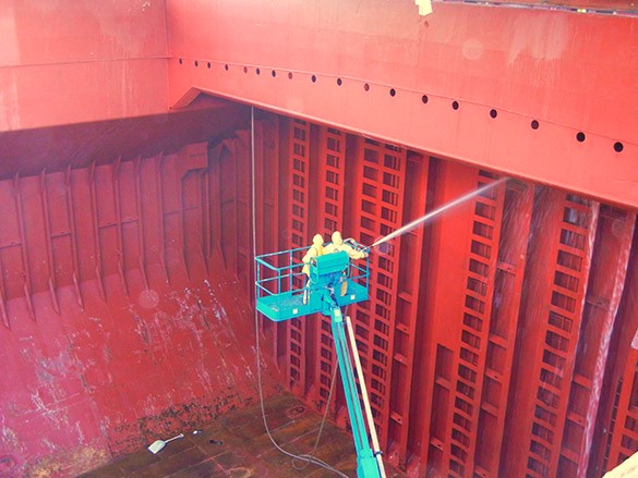 Hold Cleaning using Hydro-Jet