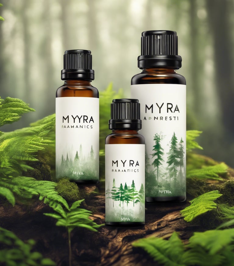 several vials in white wooden organizer shelf