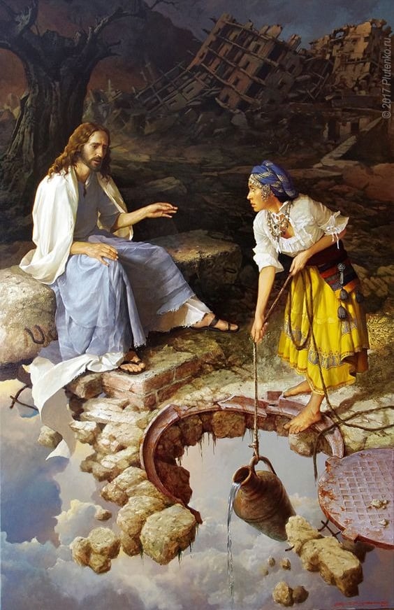 The woman surprised when Jesus initiated conversation with her