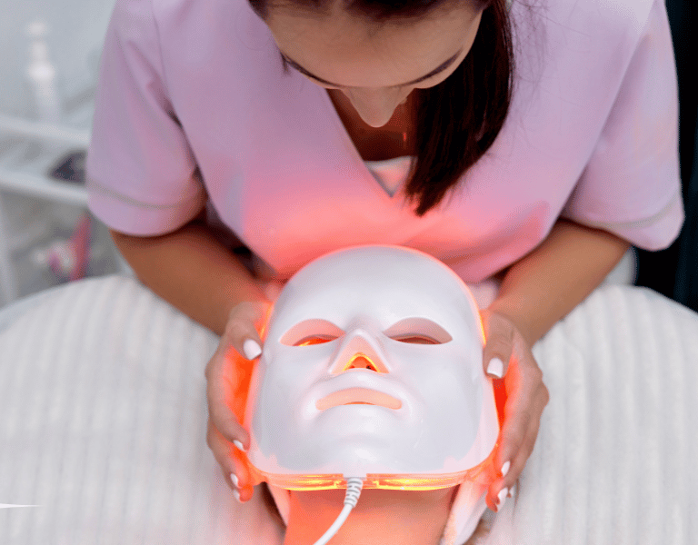 LED face mask for a clear complexion