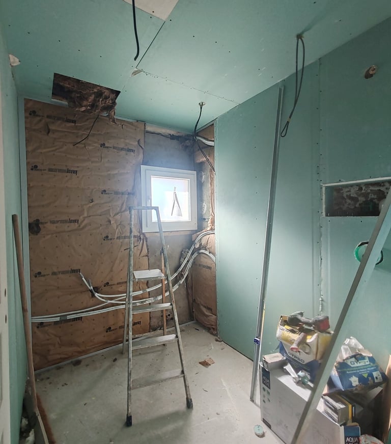 Préparation du support pour pose de carrelage à Béthune