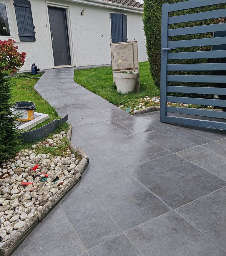 chantier rénovation terrasse Béthune