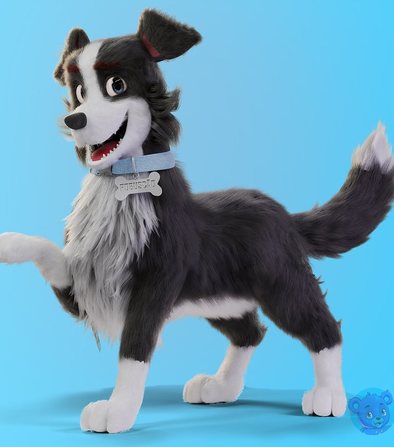 mascote 3D, personagem 3D
