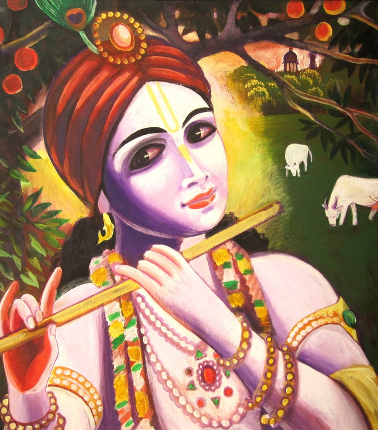 Krishna with flute