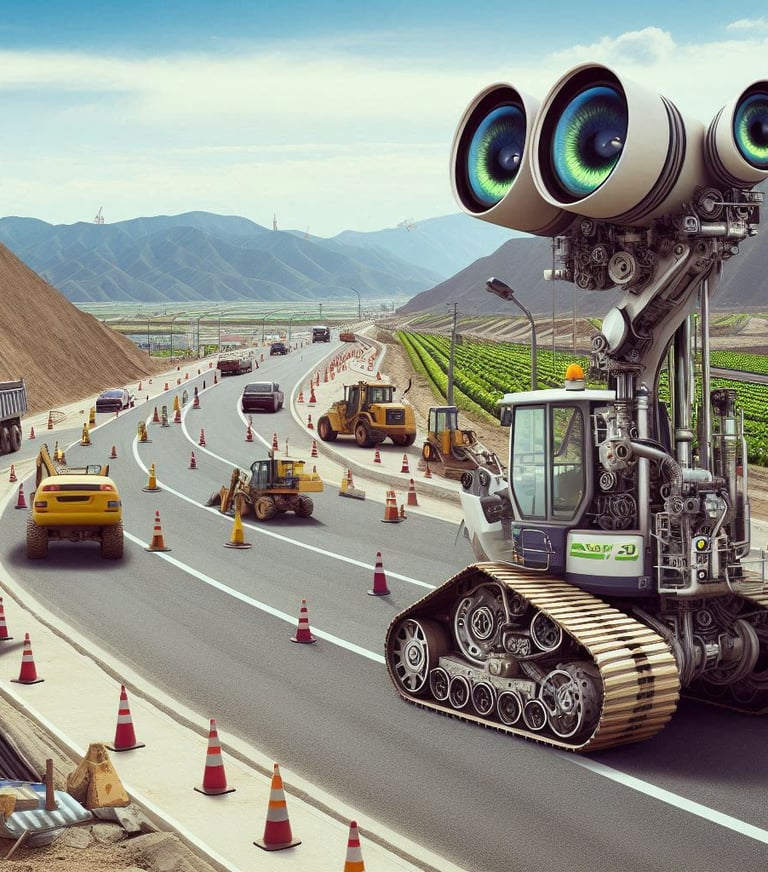 AI road constraction