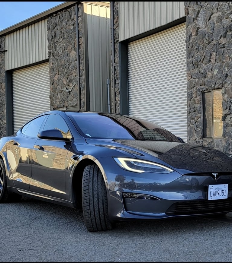 tesla model s tinted windows by bluemaxtint in livermore ca
