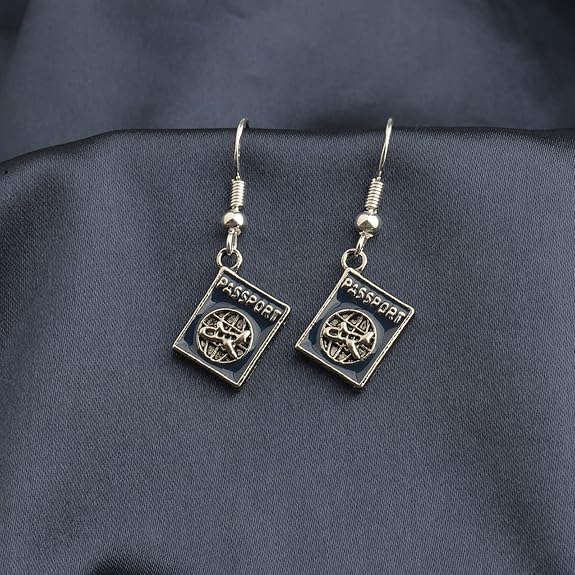 Passport Earrings for travel lovers