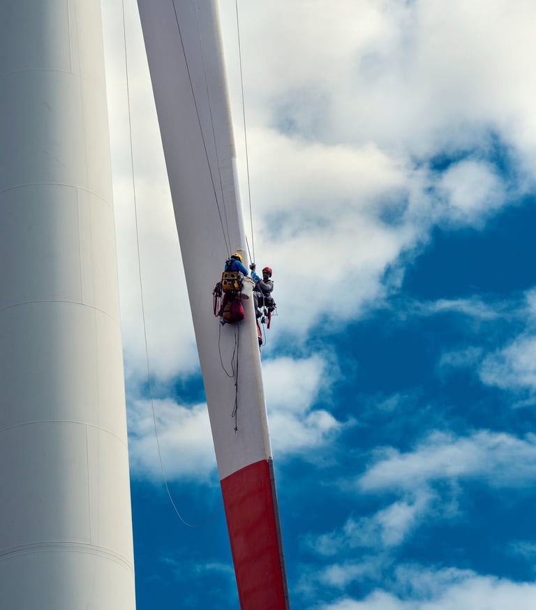 vėjo jėgainių remontas