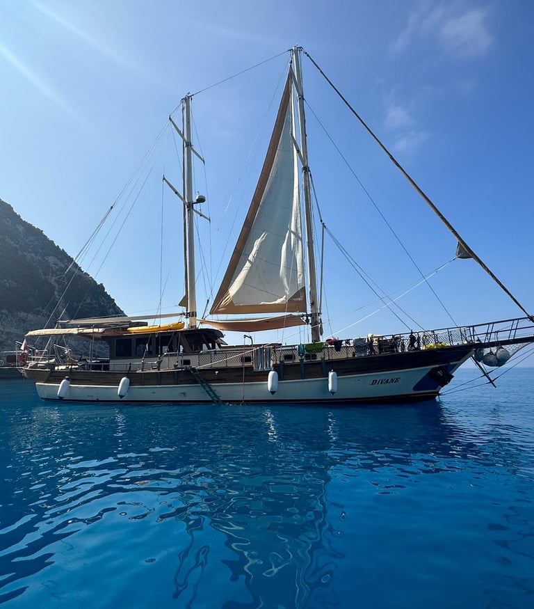 Divane luxury gulet kefalonia sailing