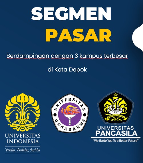 segmen pasar universitas indonesia gunadharma dan pancasila
