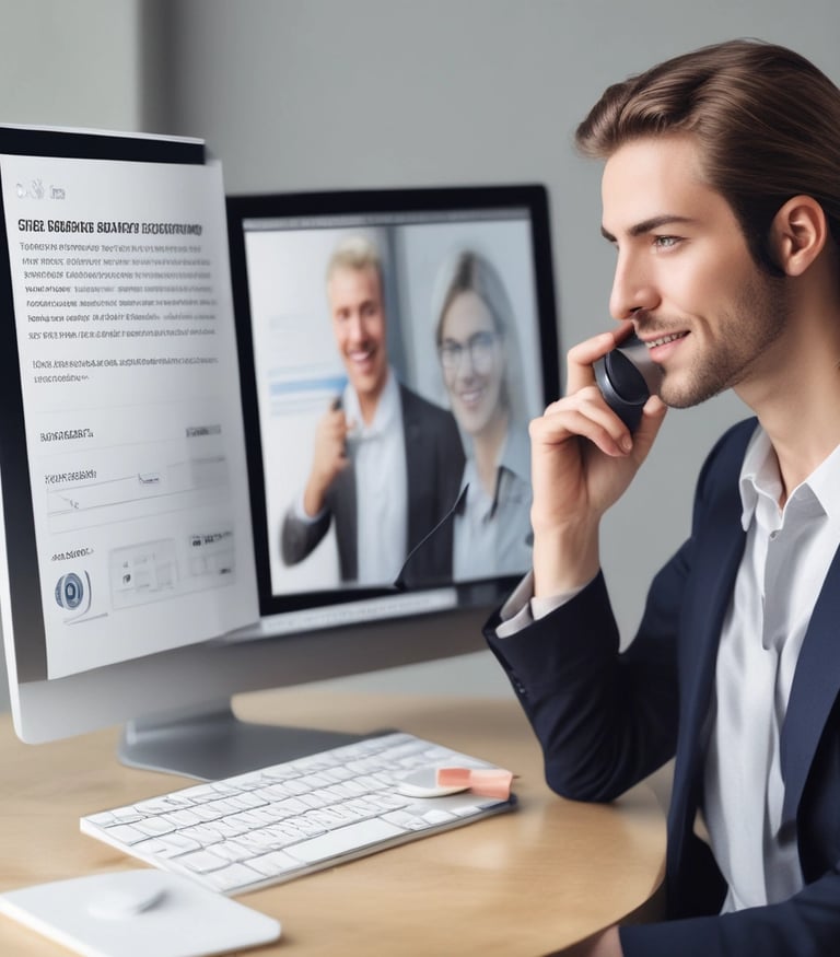 A warm, welcoming volunteer smiling while arranging cozy furniture in a sunlit room.