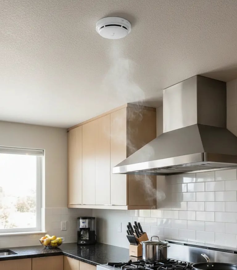Smoke Alarm Installation Birmingham in kitchen