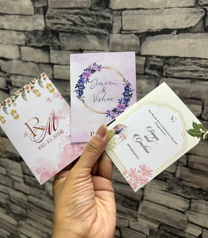 Twofold Itinerary card by Geet Events