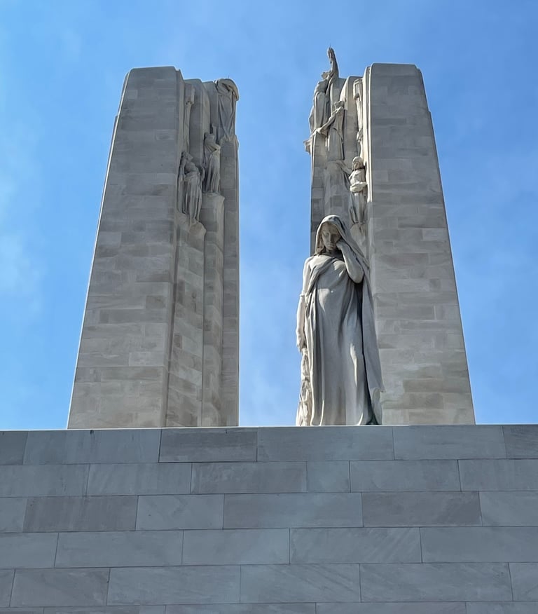 Canadian National Vimy Memorial., Vimy Ridge, Western Front, France