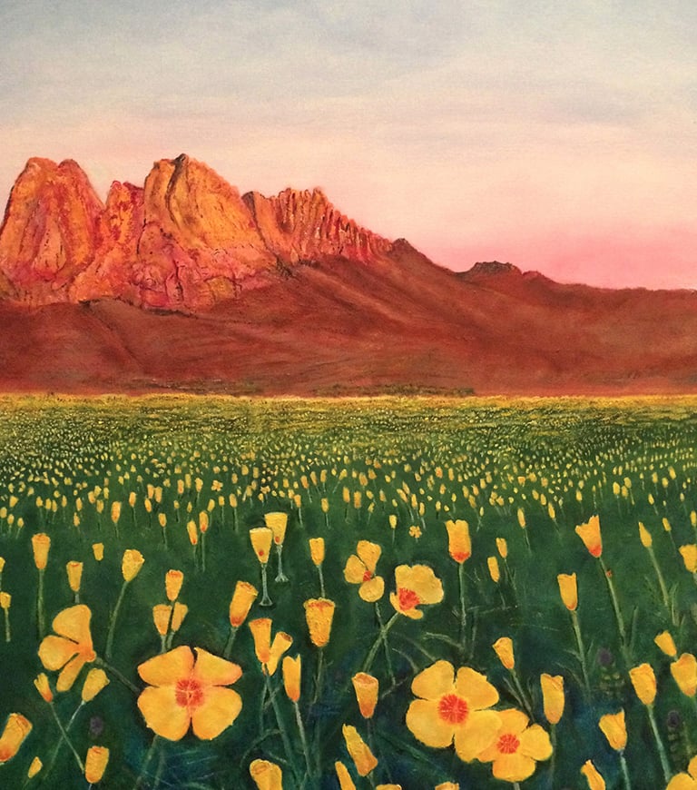 Organ Poppies by New Mexico Artist John Dick-Peddie