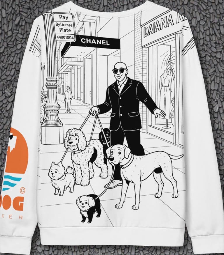 Doog Walker Illustrated Collection featuring original illustrations translated into wearable art app