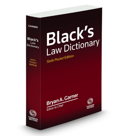 the infamous Black’s Law Dictionary
