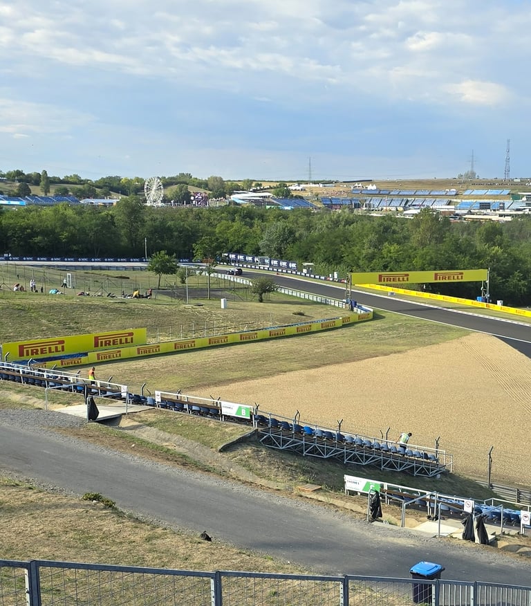 Hungaroring widok na Szykany