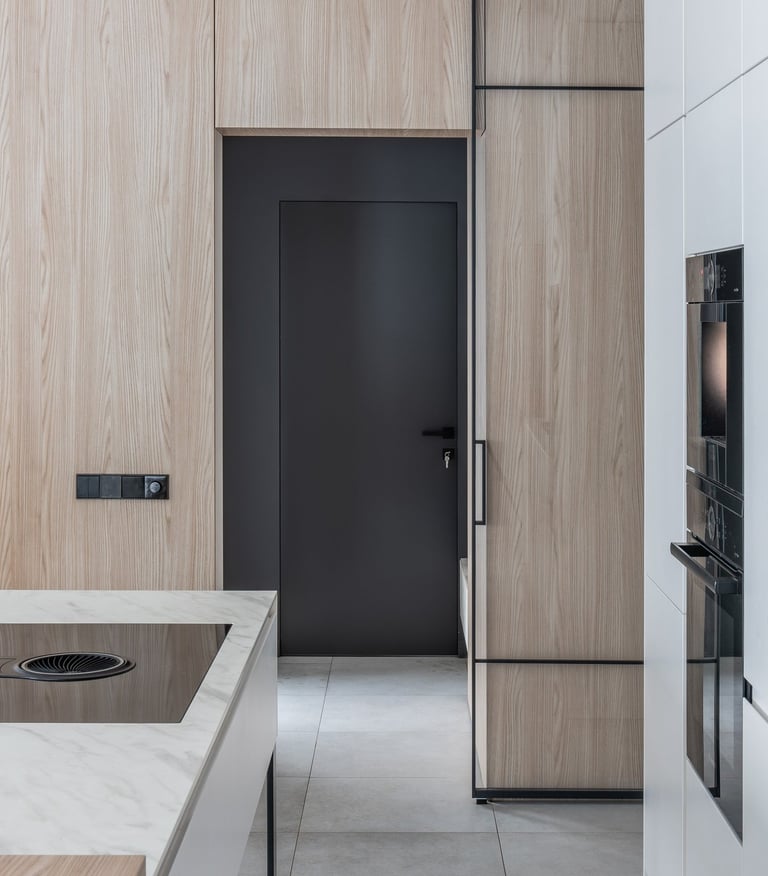 Modern private residence interior in Kaunas District