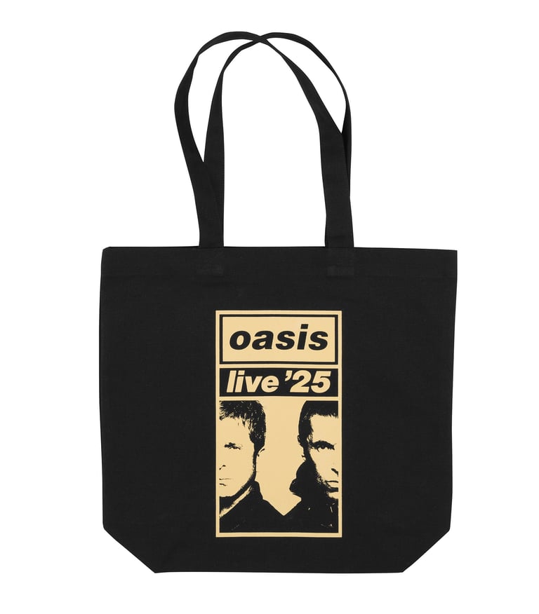 Live '25 Gold Logo Tote Bag Black
