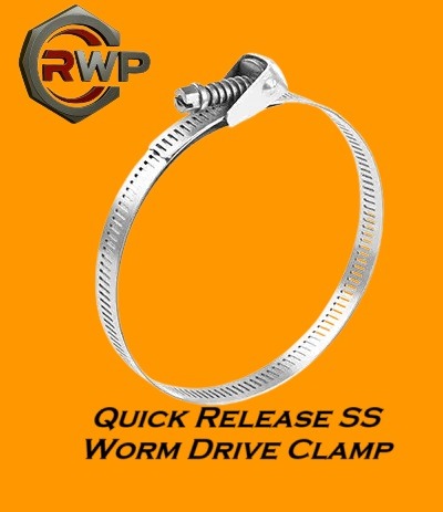Quick Release SS Worm Drive Clamp