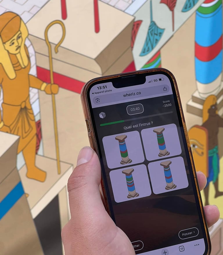 Quizz interactif et illustration pour événementiel