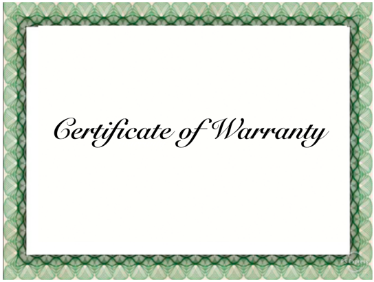 2 year warranty on work