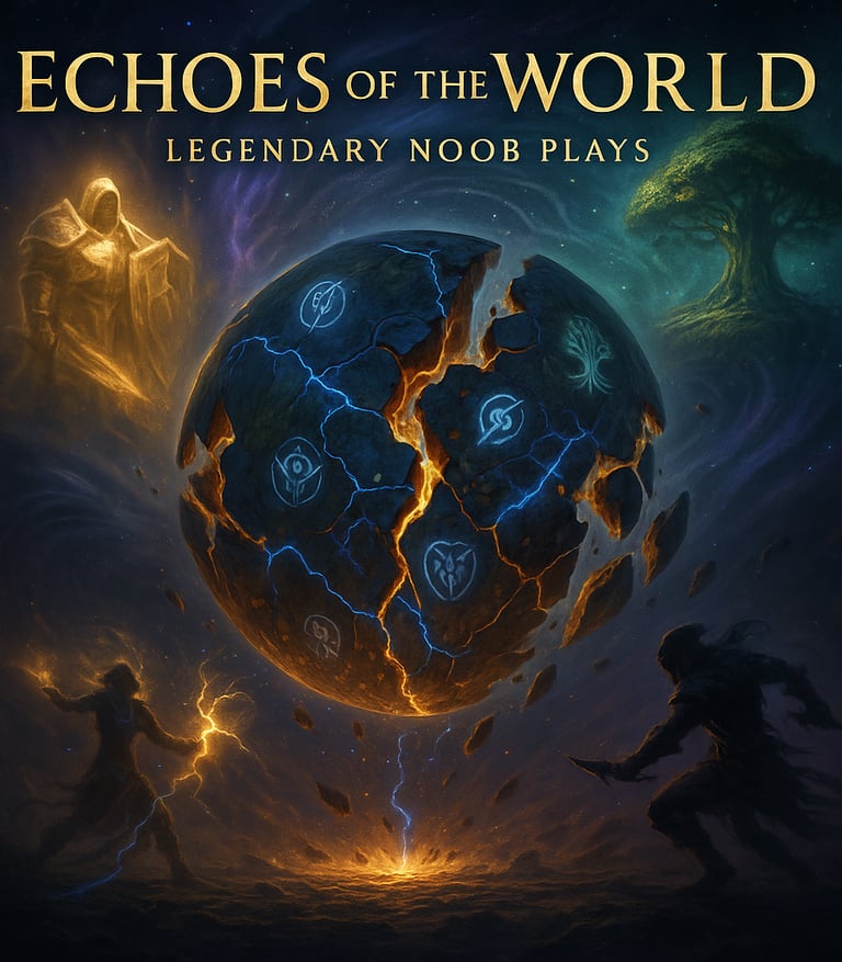 a poster of a man and a woman in front of a planet, world of warcraft, wow