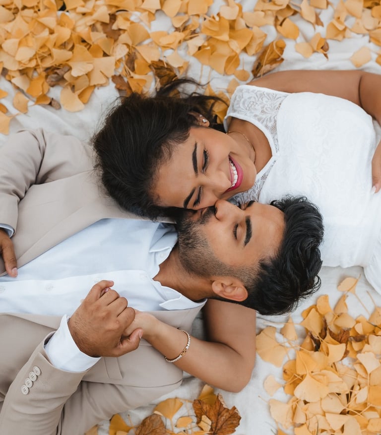 hochzeitspaar in bad nauheim im kurpark
