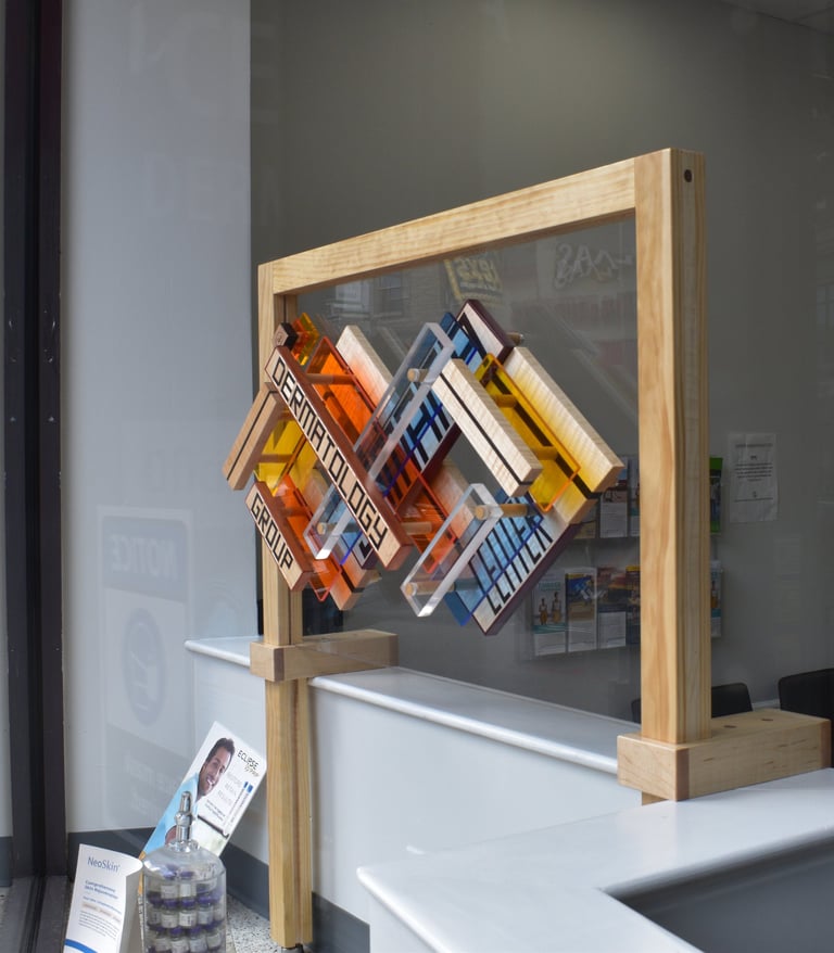 INFINITY store front view pic-3 sided frame-richWOODart.com-40"x48"-46 lbs.+ 