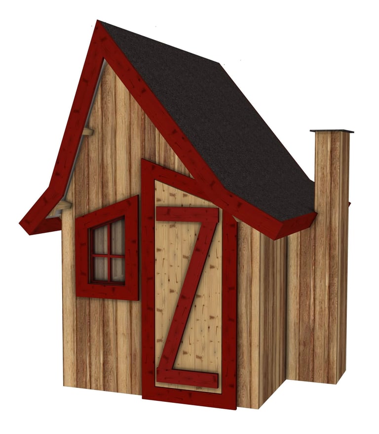 Cabane en bois pour enfant féérique